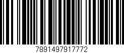 Código de barras (EAN, GTIN, SKU, ISBN): '7891497917772'