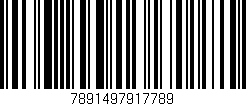 Código de barras (EAN, GTIN, SKU, ISBN): '7891497917789'