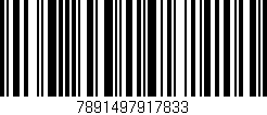 Código de barras (EAN, GTIN, SKU, ISBN): '7891497917833'