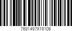 Código de barras (EAN, GTIN, SKU, ISBN): '7891497918106'