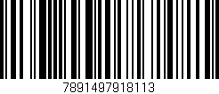 Código de barras (EAN, GTIN, SKU, ISBN): '7891497918113'