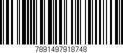 Código de barras (EAN, GTIN, SKU, ISBN): '7891497918748'