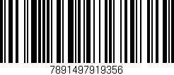 Código de barras (EAN, GTIN, SKU, ISBN): '7891497919356'
