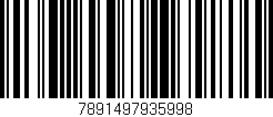 Código de barras (EAN, GTIN, SKU, ISBN): '7891497935998'