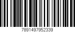 Código de barras (EAN, GTIN, SKU, ISBN): '7891497952339'