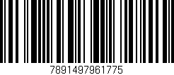 Código de barras (EAN, GTIN, SKU, ISBN): '7891497961775'