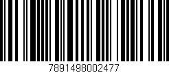 Código de barras (EAN, GTIN, SKU, ISBN): '7891498002477'