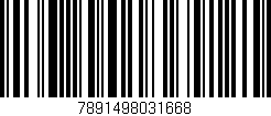Código de barras (EAN, GTIN, SKU, ISBN): '7891498031668'