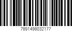Código de barras (EAN, GTIN, SKU, ISBN): '7891498032177'