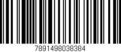 Código de barras (EAN, GTIN, SKU, ISBN): '7891498038384'
