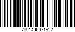 Código de barras (EAN, GTIN, SKU, ISBN): '7891498071527'