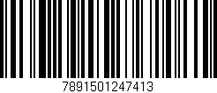 Código de barras (EAN, GTIN, SKU, ISBN): '7891501247413'