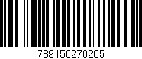 Código de barras (EAN, GTIN, SKU, ISBN): '789150270205'