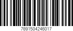 Código de barras (EAN, GTIN, SKU, ISBN): '7891504246017'
