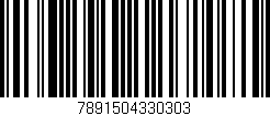 Código de barras (EAN, GTIN, SKU, ISBN): '7891504330303'