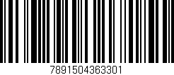 Código de barras (EAN, GTIN, SKU, ISBN): '7891504363301'