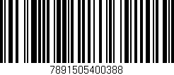 Código de barras (EAN, GTIN, SKU, ISBN): '7891505400388'