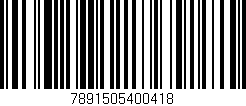 Código de barras (EAN, GTIN, SKU, ISBN): '7891505400418'