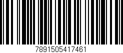 Código de barras (EAN, GTIN, SKU, ISBN): '7891505417461'