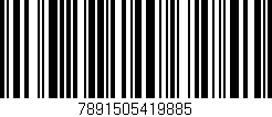 Código de barras (EAN, GTIN, SKU, ISBN): '7891505419885'