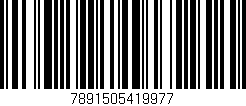 Código de barras (EAN, GTIN, SKU, ISBN): '7891505419977'