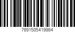 Código de barras (EAN, GTIN, SKU, ISBN): '7891505419984'