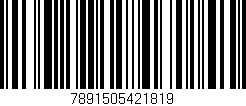 Código de barras (EAN, GTIN, SKU, ISBN): '7891505421819'