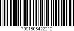 Código de barras (EAN, GTIN, SKU, ISBN): '7891505422212'