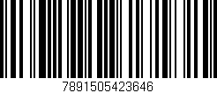 Código de barras (EAN, GTIN, SKU, ISBN): '7891505423646'