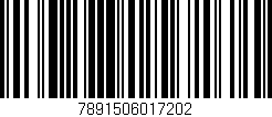 Código de barras (EAN, GTIN, SKU, ISBN): '7891506017202'