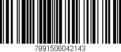 Código de barras (EAN, GTIN, SKU, ISBN): '7891506042143'