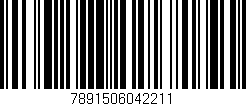Código de barras (EAN, GTIN, SKU, ISBN): '7891506042211'