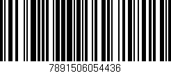Código de barras (EAN, GTIN, SKU, ISBN): '7891506054436'
