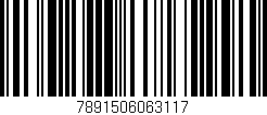 Código de barras (EAN, GTIN, SKU, ISBN): '7891506063117'