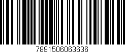 Código de barras (EAN, GTIN, SKU, ISBN): '7891506063636'
