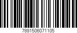 Código de barras (EAN, GTIN, SKU, ISBN): '7891506071105'