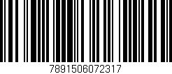 Código de barras (EAN, GTIN, SKU, ISBN): '7891506072317'