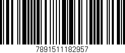 Código de barras (EAN, GTIN, SKU, ISBN): '7891511182957'