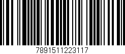 Código de barras (EAN, GTIN, SKU, ISBN): '7891511223117'