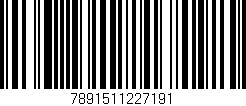 Código de barras (EAN, GTIN, SKU, ISBN): '7891511227191'