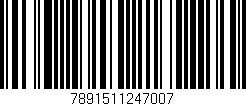 Código de barras (EAN, GTIN, SKU, ISBN): '7891511247007'