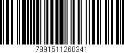 Código de barras (EAN, GTIN, SKU, ISBN): '7891511260341'