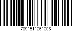 Código de barras (EAN, GTIN, SKU, ISBN): '7891511261386'