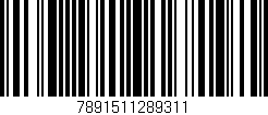 Código de barras (EAN, GTIN, SKU, ISBN): '7891511289311'