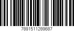 Código de barras (EAN, GTIN, SKU, ISBN): '7891511289687'