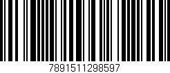 Código de barras (EAN, GTIN, SKU, ISBN): '7891511298597'