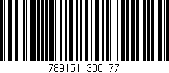 Código de barras (EAN, GTIN, SKU, ISBN): '7891511300177'