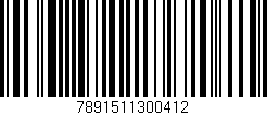 Código de barras (EAN, GTIN, SKU, ISBN): '7891511300412'