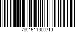 Código de barras (EAN, GTIN, SKU, ISBN): '7891511300719'