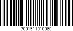 Código de barras (EAN, GTIN, SKU, ISBN): '7891511310060'